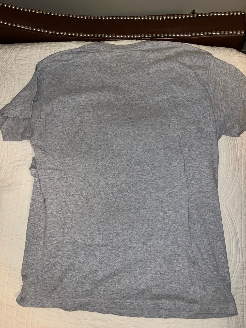 TWO Majestic Gray Atlanta Braves Graphic Tees - Red & Navy Logos - Picture 5 of 9